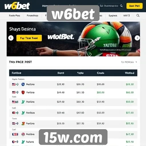 Apostas esportivas em alta no W6bet