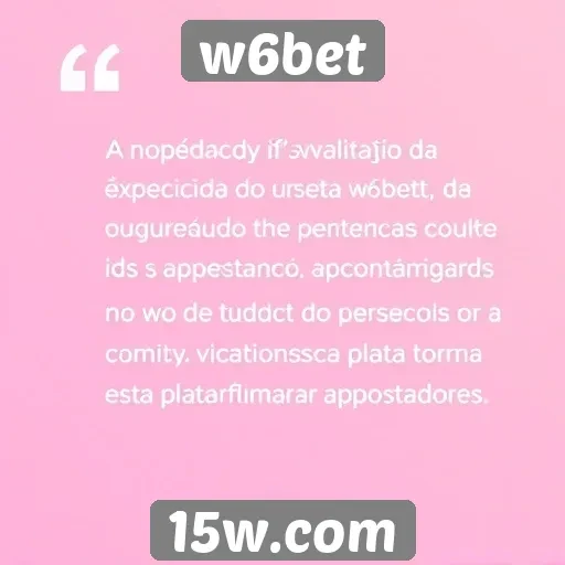 Avaliação da experiência do usuário na w6bet